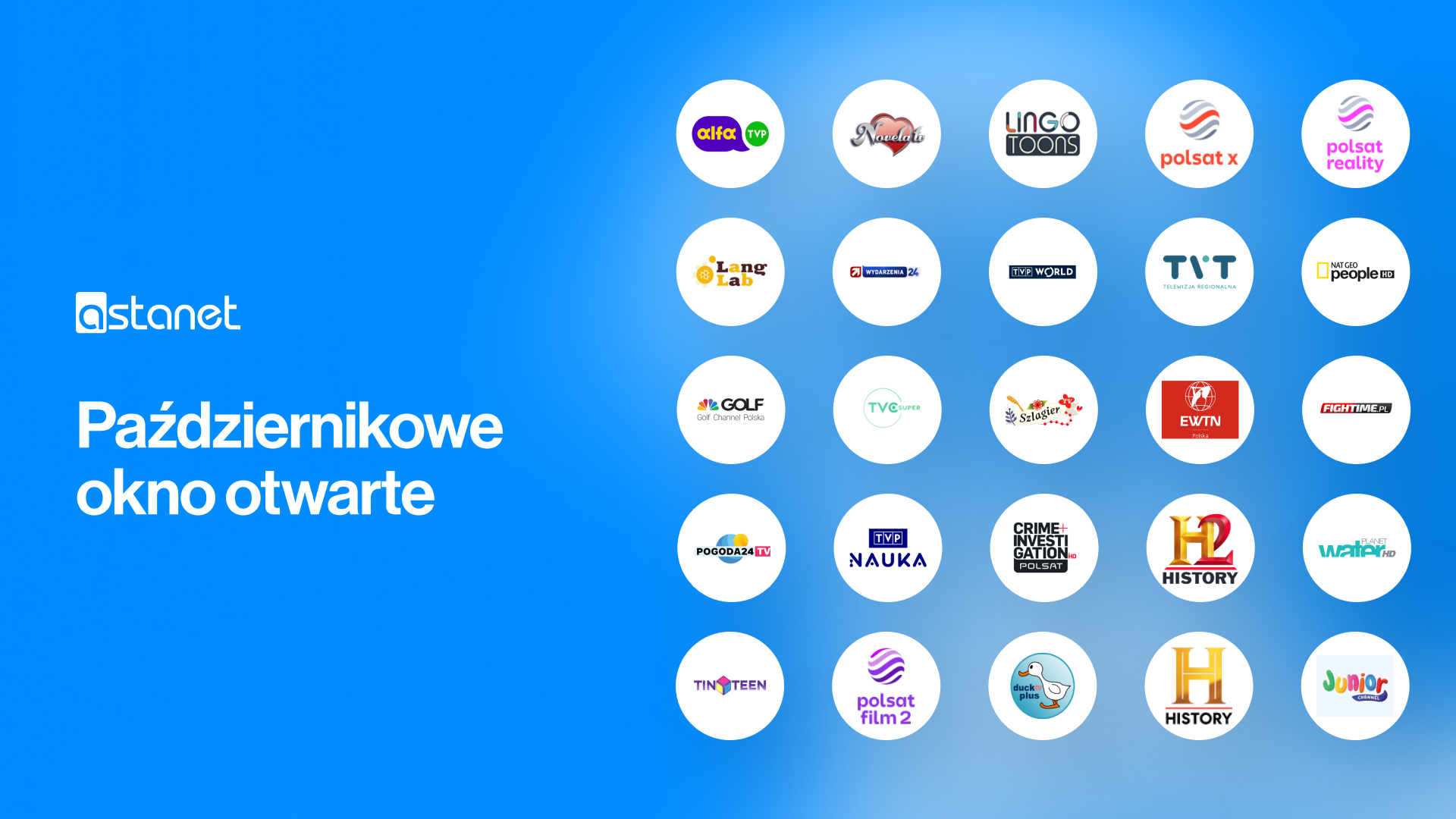 Nowe kanały w otwartym oknie! - ASTA-NET