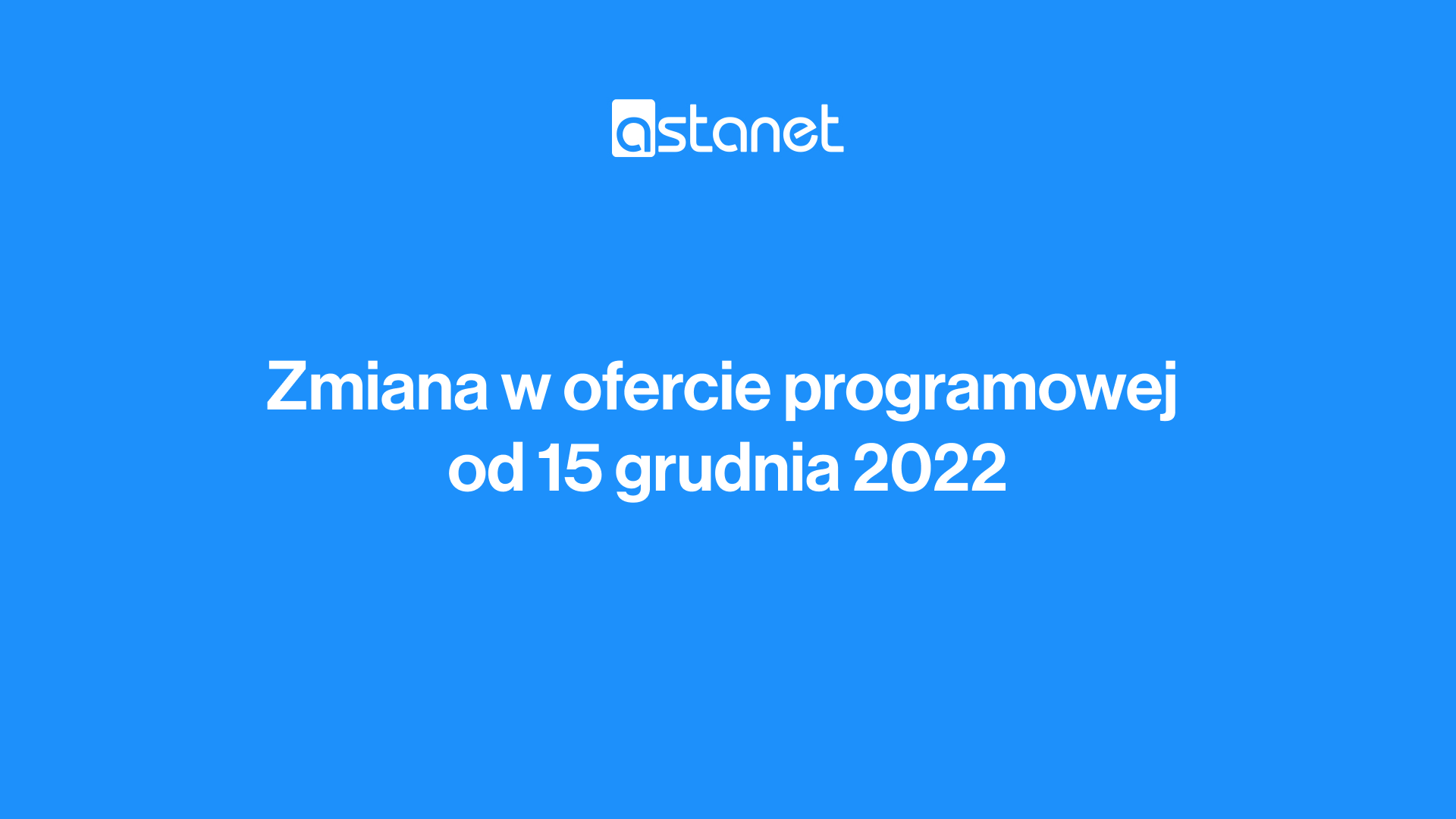 Wycofanie kanału Ukraine 1 od 15 grudnia 2022 - ASTA-NET