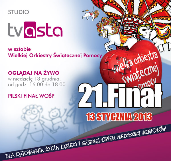 Finał Wielkiej Orkiestry Świątecznej Pomocy już w najbliższą niedzielę - ASTA-NET