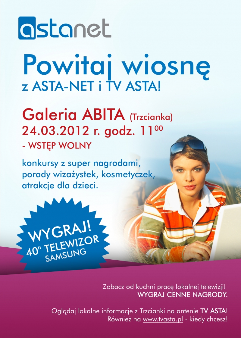 Zapraszamy do Powitania wiosny z ASTA-NET i TV ASTA - ASTA-NET