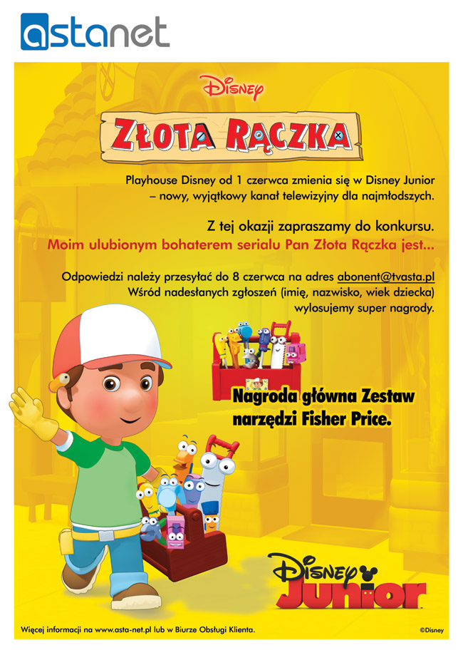 Dla dzieci!! Konkurs ASTA-NET i Disney Junior! - ASTA-NET
