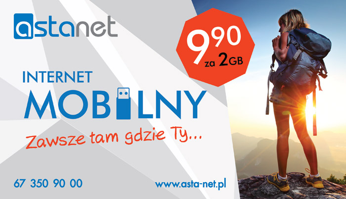 Internet mobilny w ofercie ASTA-NET - ASTA-NET