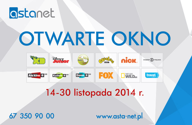 Okno Otwarte na telewizję - ASTA-NET