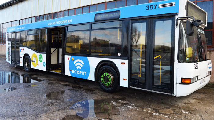Mobilne hotspoty w pilskich autobusach - ASTA-NET