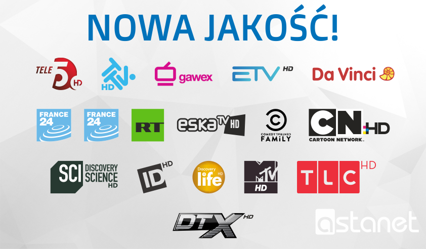 Zmieniamy jakość! 17 nowych kanałów HD! - ASTA-NET