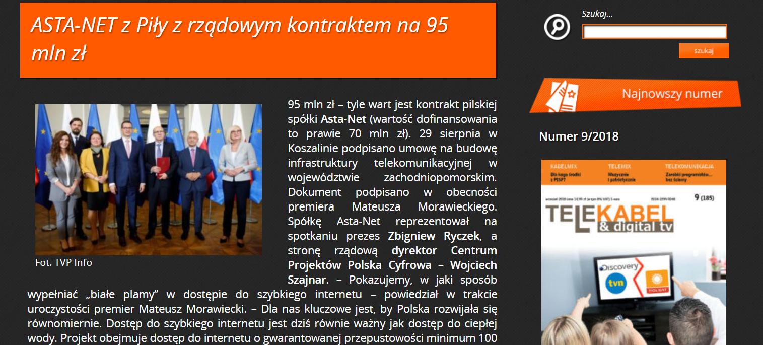 Pisza o nas, piszą… - ASTA-NET