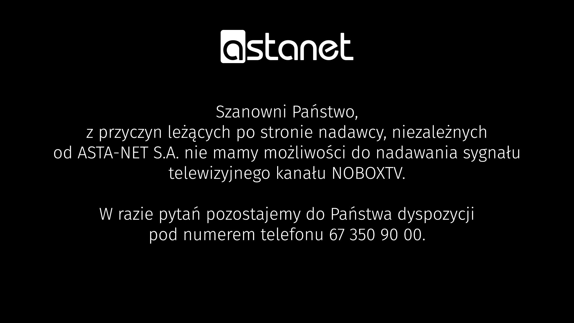 KOMUNIKAT - ASTA-NET
