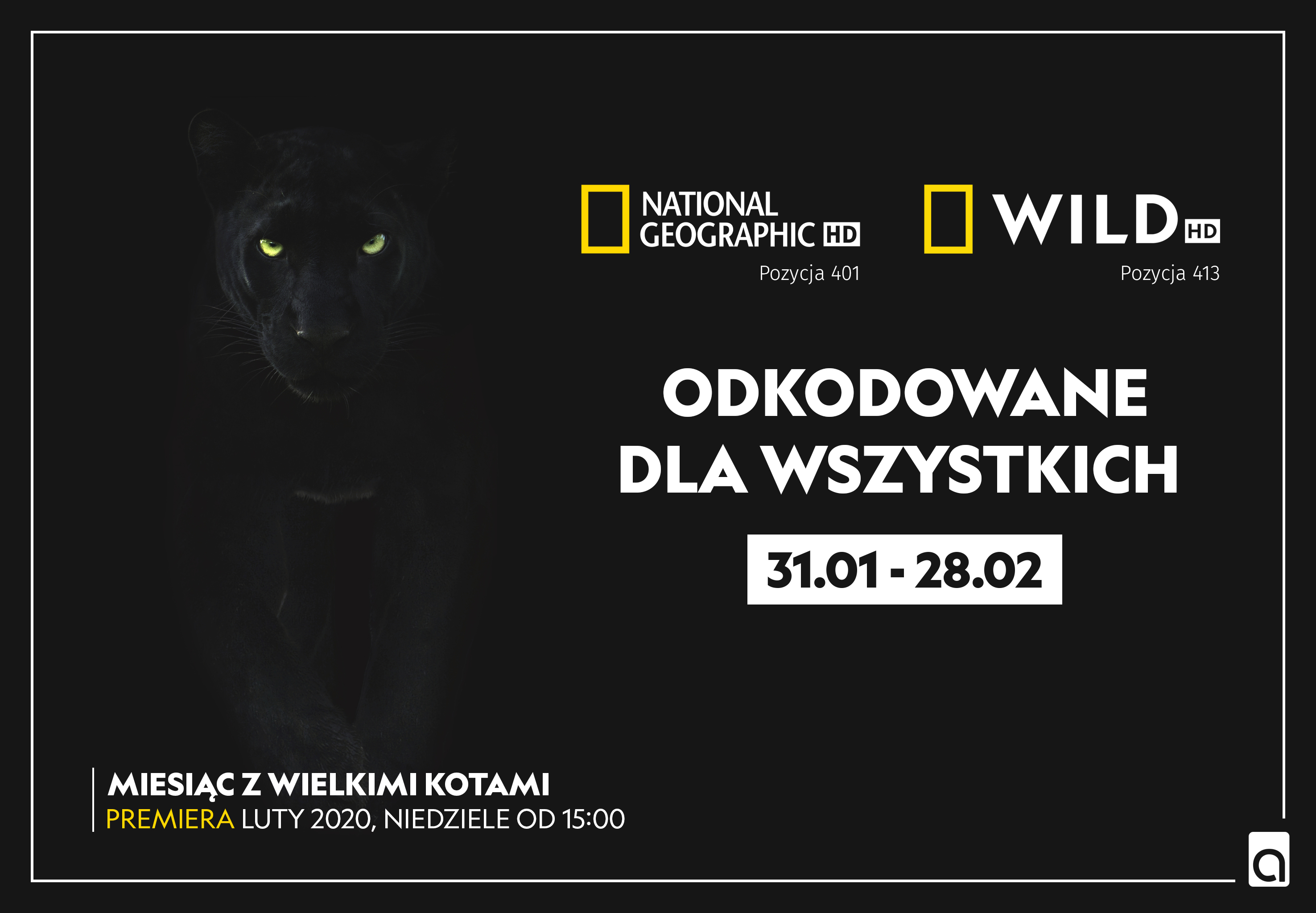 NATIONAL GEOGRAPHIC oraz NATIONAL GEOGRAPHIC WILD ODKODOWANE W LUTYM - ASTA-NET