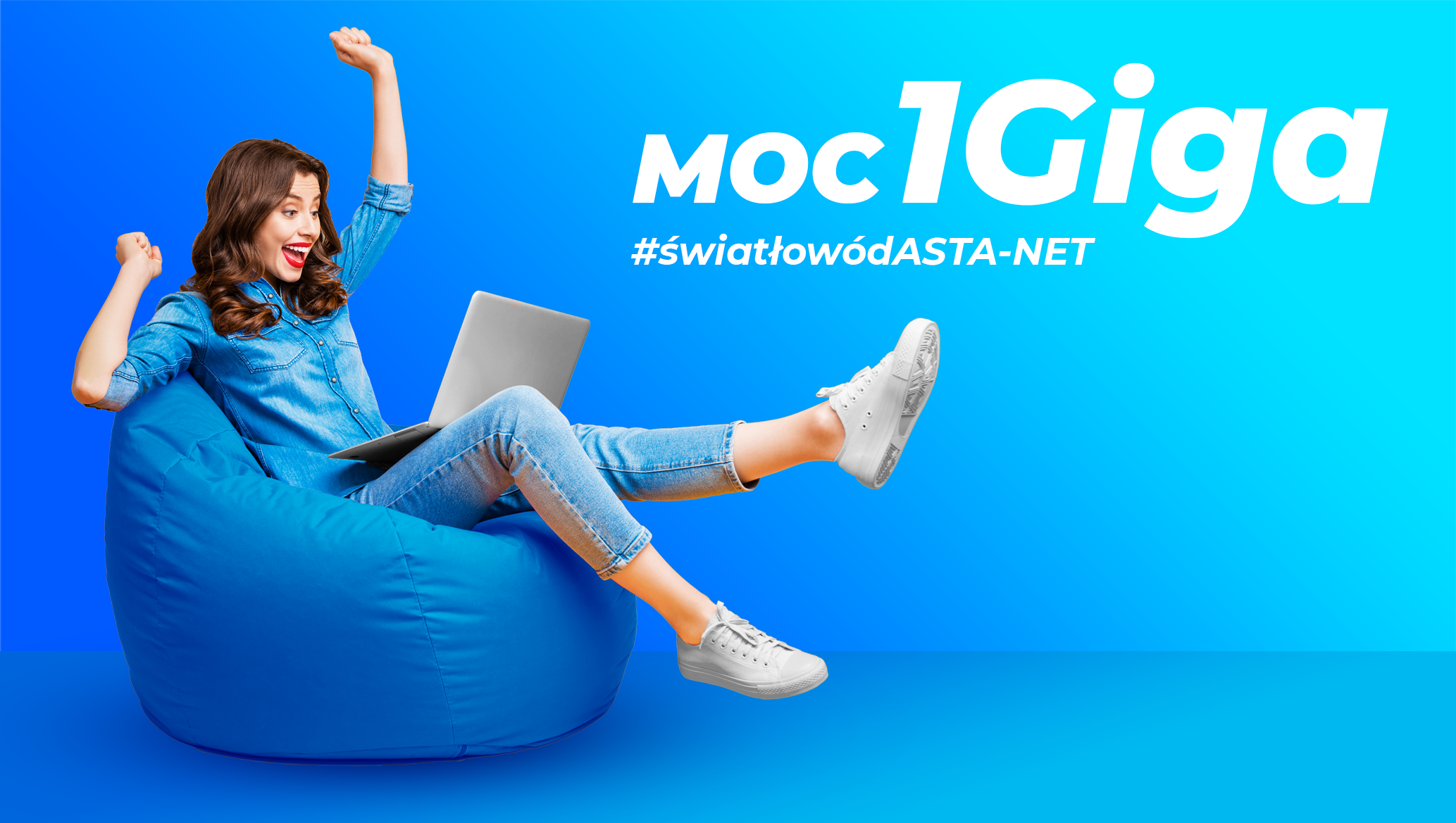 Promocja MOC 1 Giga - ultraszybki światłowód w wyjątkowej cenie - ASTA-NET