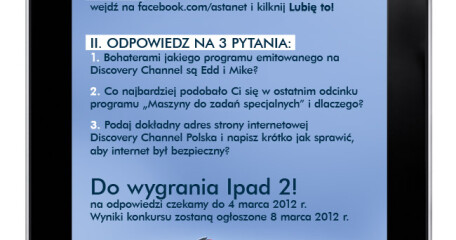Konkurs Discovery - do wygrania Ipad 2. - ASTA-NET