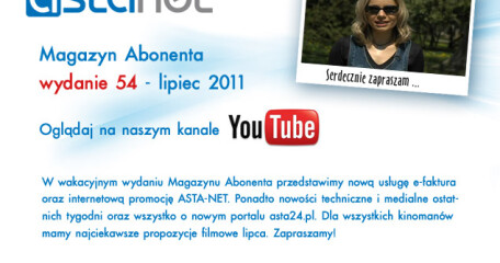 Wakacyjne wydanie Magazynu Abonenta! - ASTA-NET