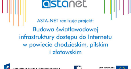 Światłowód ASTA-NET dociera coraz dalej - ASTA-NET