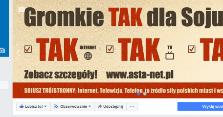 Potrzebujemy Waszych LIKE’ÓW - ASTA-NET