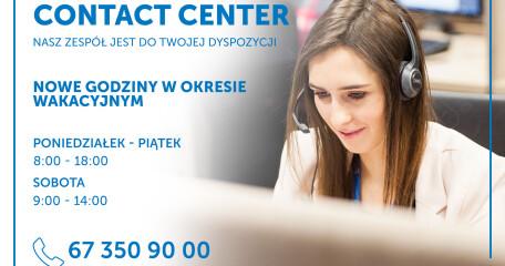 CONTACT CENTER - nowe godziny w okresie wakacyjnym - ASTA-NET