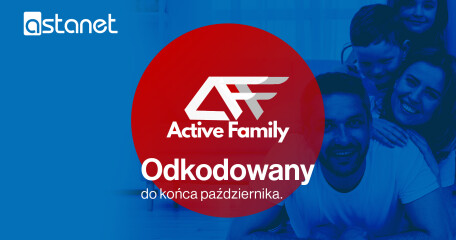Active Family odkodowany do końca października. - ASTA-NET