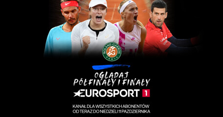 PÓŁFINAŁ ROLANDA GAROSA z udziałem Igi Świątek - Eurosport 1 odkodowany do 11 października   - ASTA-NET