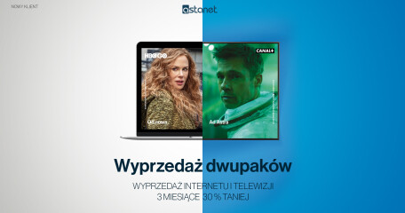 Wyprzedaż dwupaków. 3 miesiące 30% taniej dla nowych klientów. - ASTA-NET
